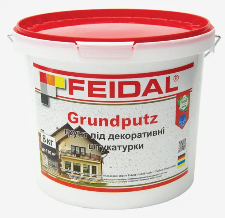 Ґрунтовка під декоративні штукатурки Feidal Grundputz 8 кг