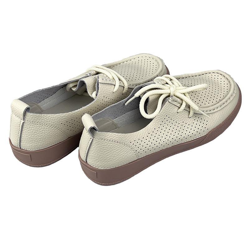 Мокасины женские перфорированная кожа 7035-1 р. 38 24,5 см Бежевый - фото 4 Мокасины женские перфорированная кожа 7035-1 р. 38 24,5 см Бежевый - фото 4