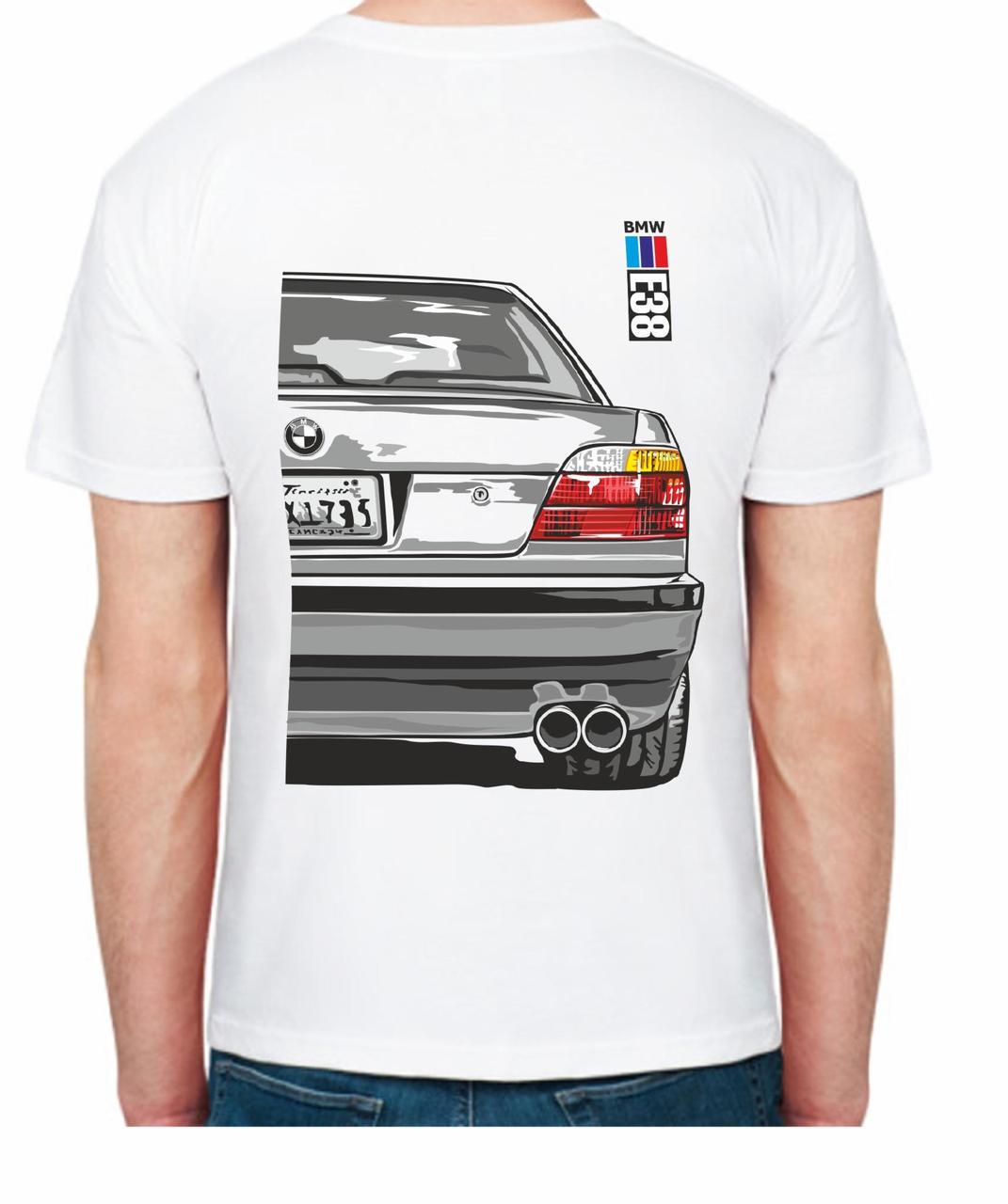 Футболка чоловіча Avtolife BMW E38 Alpina R 106238 M Білий (2496231434)