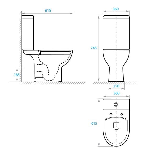 Унитаз напольный Koller Pool Edge 1856550199 безободковый с сиденьем с микролифтом (225649) - фото 5 Унитаз напольный Koller Pool Edge 1856550199 безободковый с сиденьем с микролифтом (225649) - фото 5