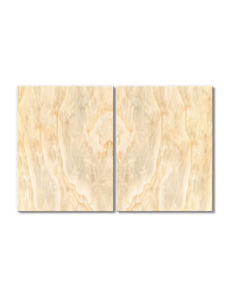 Картина модульная Симметрия камня бежевая 2 модуля 70x105 см