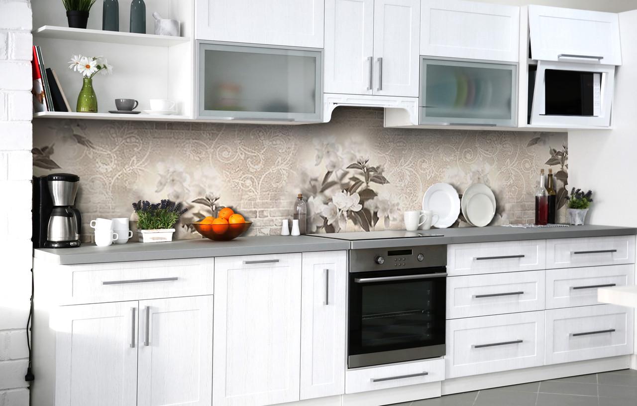 Кухонный фартук Туманная серость виниловый самоклеющийся 65х250 см Кухонный фартук Туманная серость виниловый самоклеющийся 65х250 см