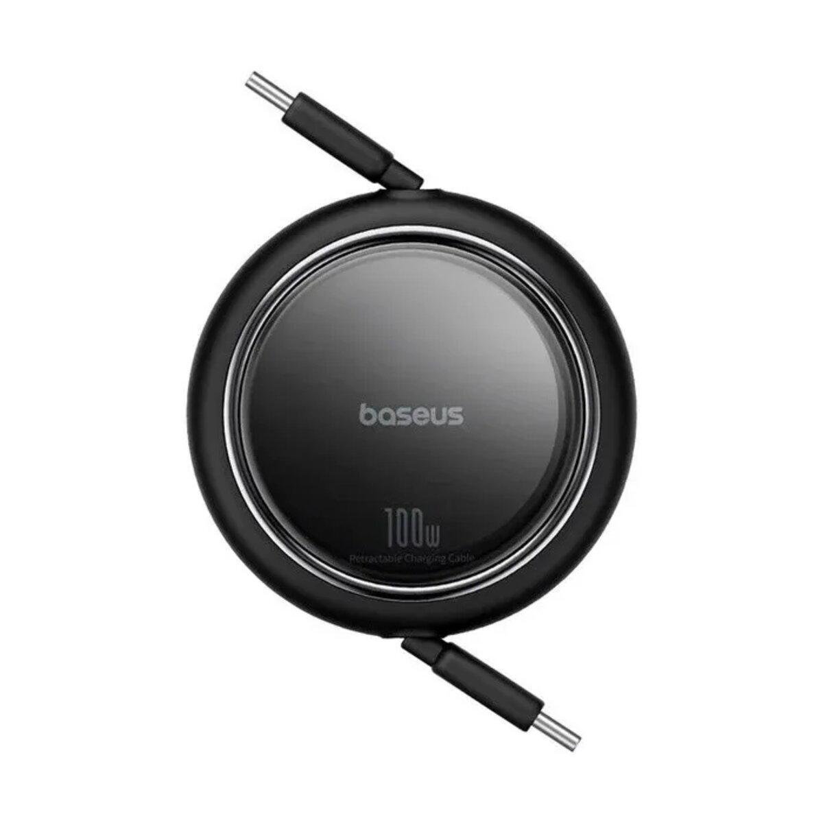 Кабель BASEUS Free2Draw Mini Retractable Charging Cable TypeC to TypeC 100W 1 м Cluster Black (P10364500111-00)