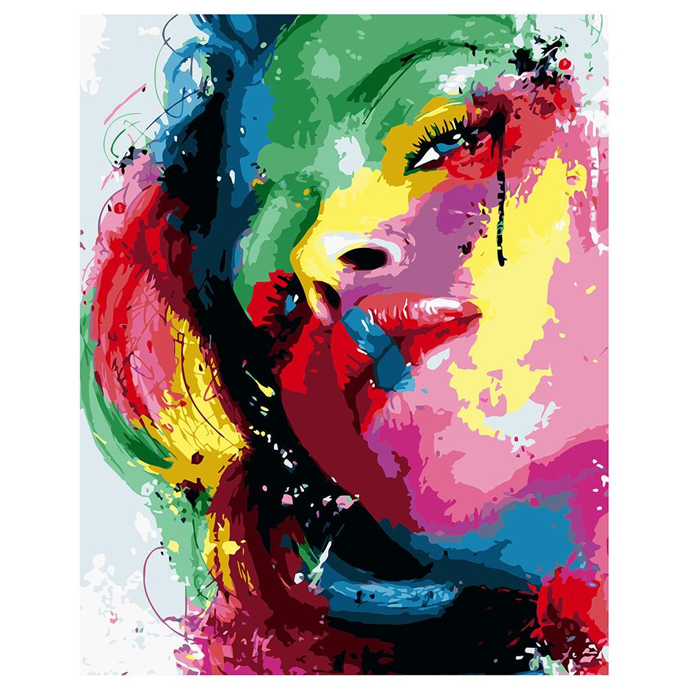 Картина по номерам Strateg Яркая девушка 40x50 см (VA-0687)