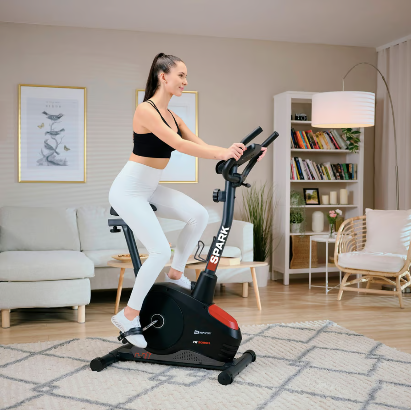 Велотренажер Hop-Sport HS-2080 Spark Чорно-червоний (2025) - фото 2 Велотренажер Hop-Sport HS-2080 Spark Чорно-червоний (2025) - фото 2