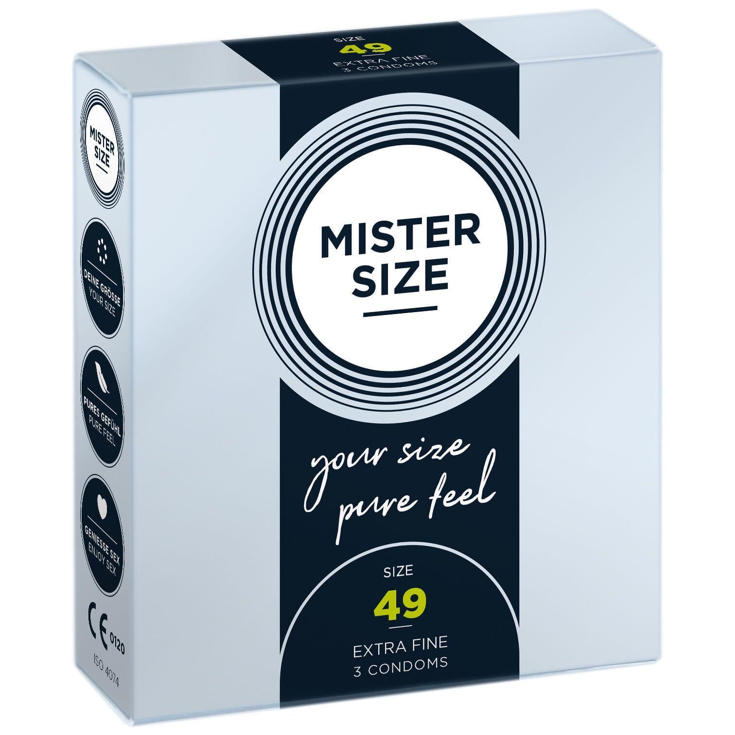 Презервативи Mister Size pure feel 49 товщина 0,05 мм 3 шт. (BL8033)