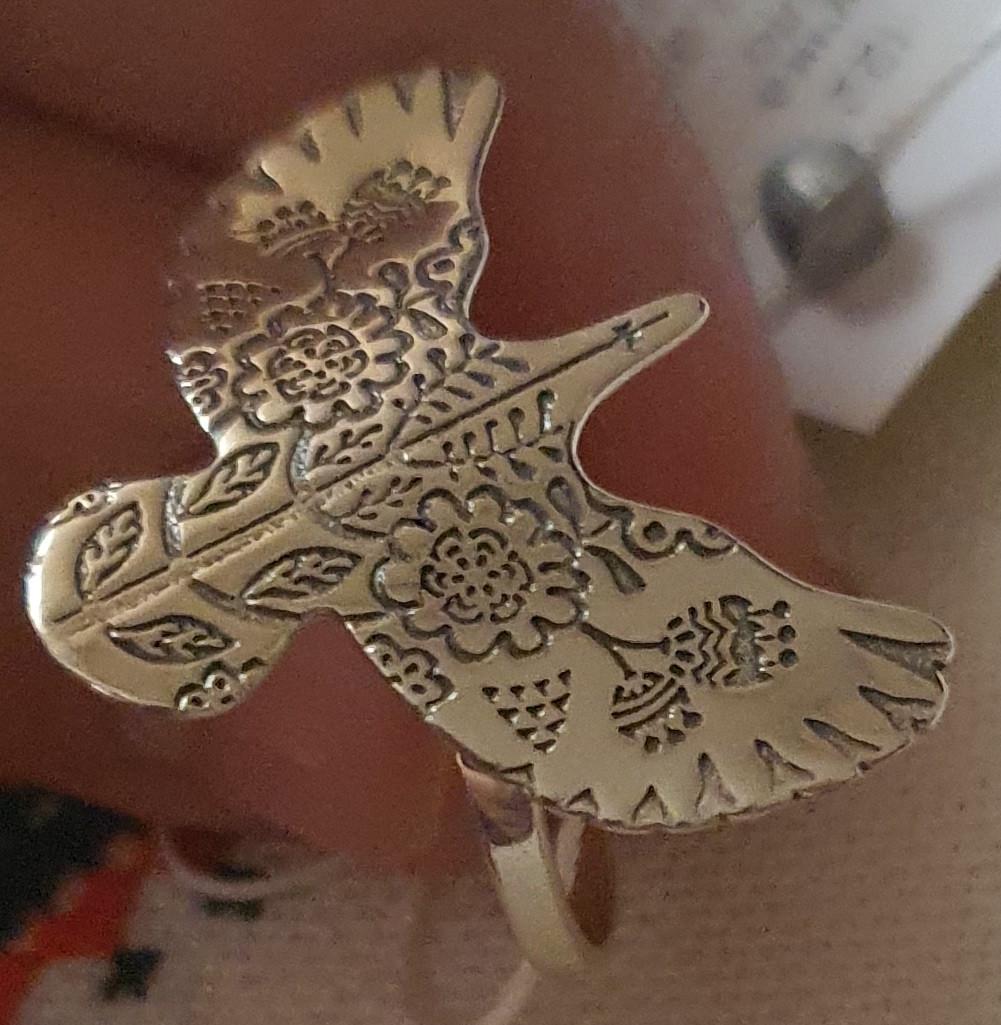 Каблучка срібна Горлиця 17 см 925 проба (30245464) - фото 3