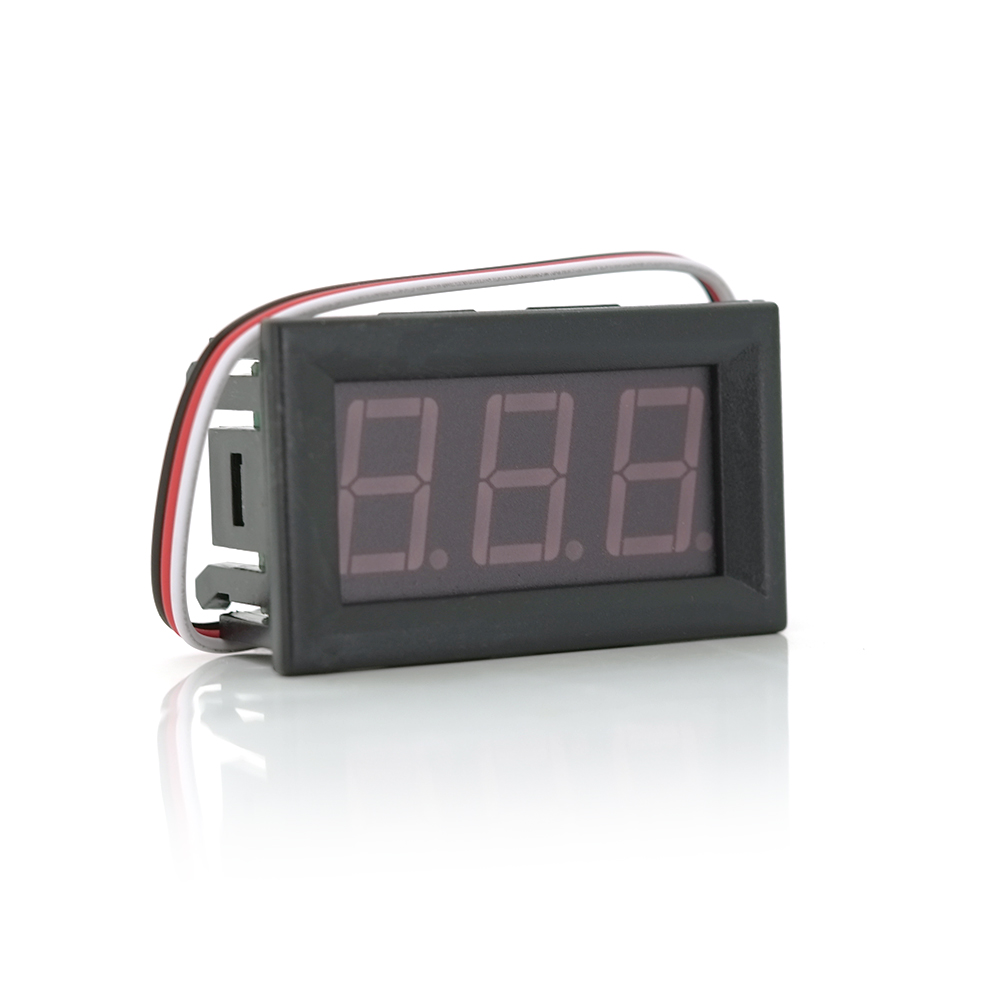 Вольтметр цифровий d-sun dc 0-30 b вологозахищений ip65 діапазон вимірювань 5-120v Blue (YUT_V3694)