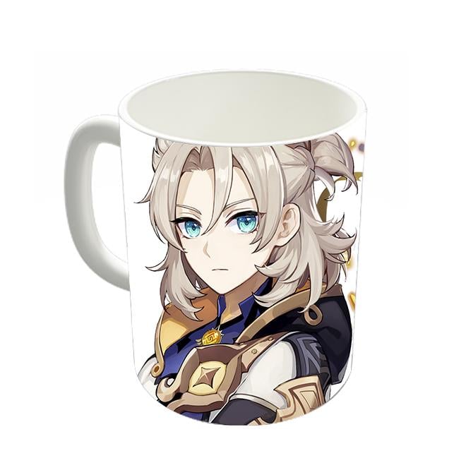 Чашка Альбедо Геншин импакт Genshin Impact Белый (z1470)