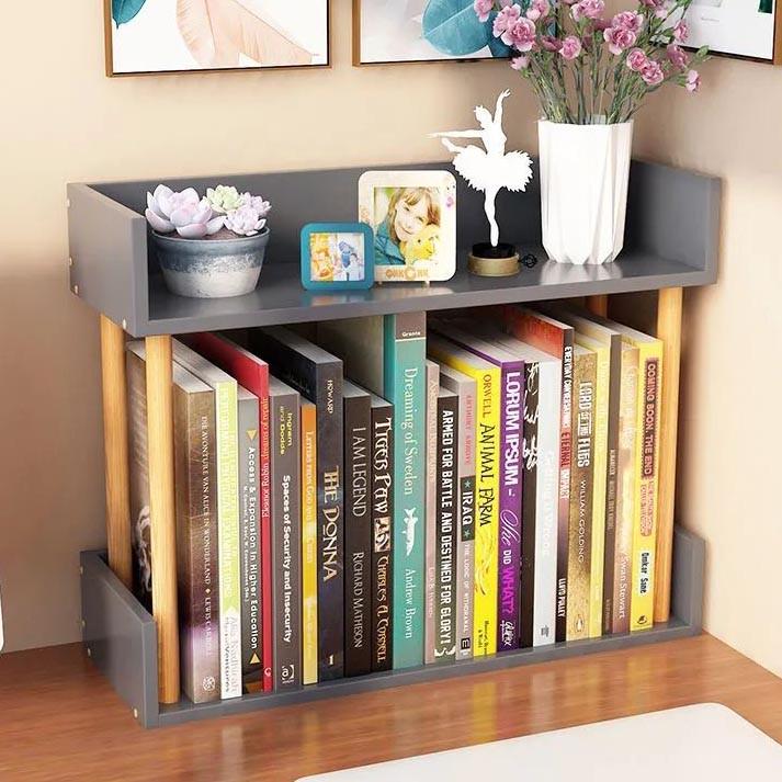 Полка книжная настольная из дерева Салион Маренго/Карри (КПА-02171903)