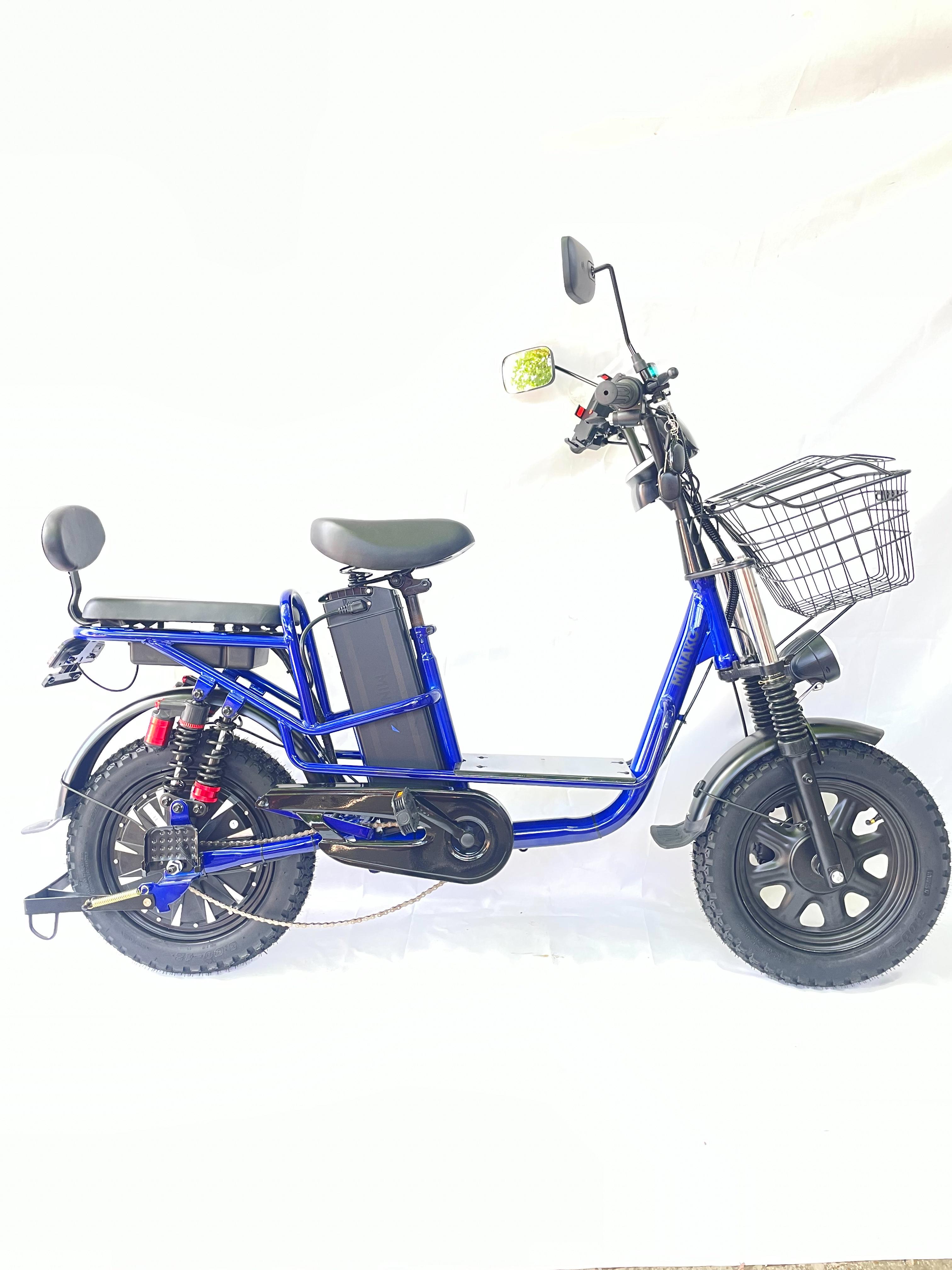 Электровелосипед с PASS-системой MINAKO Monster PRO 1000W 60V 30Ah Синий (ММ-1000-60-30С)