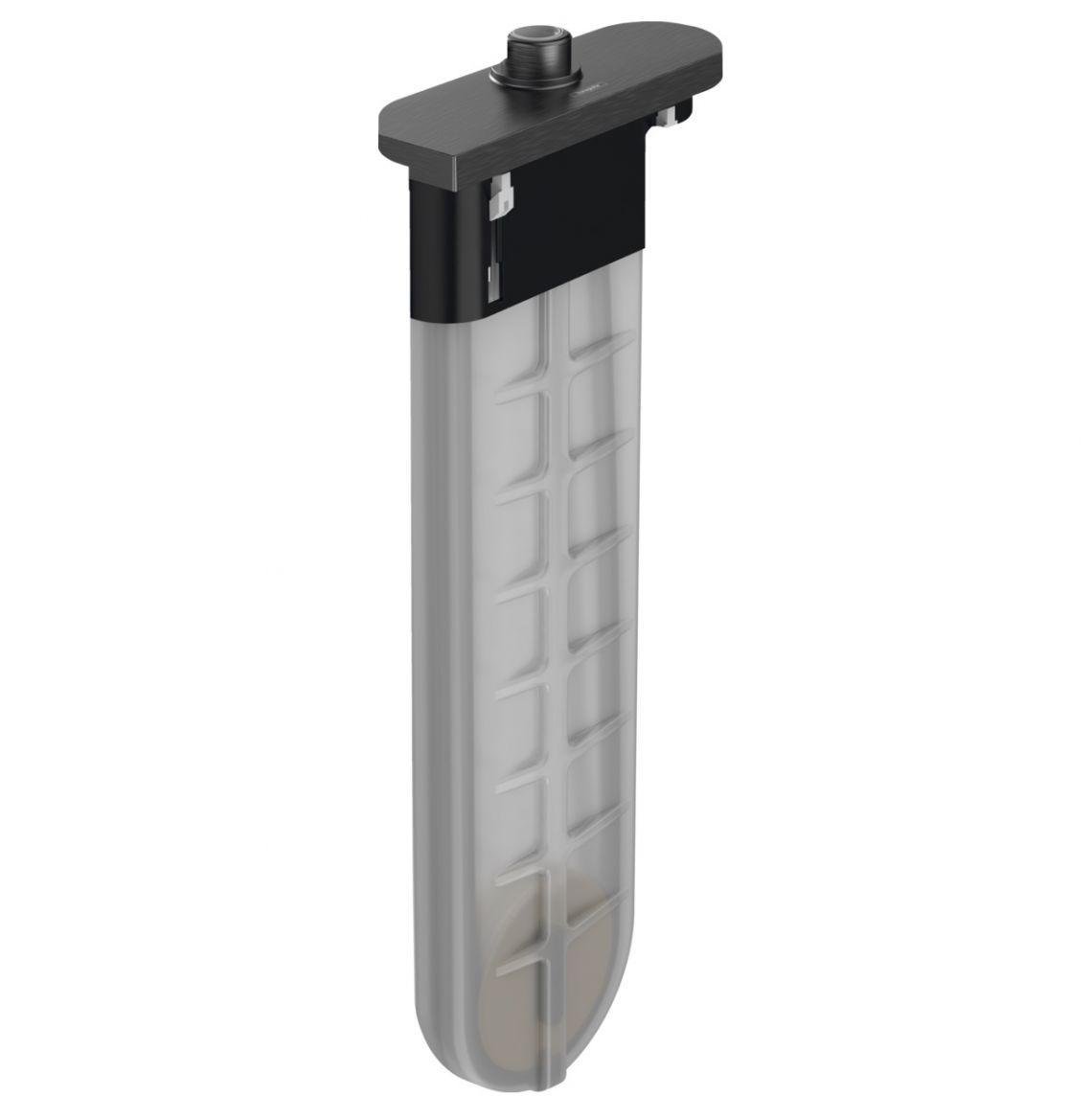 Часть смесителя наружная для ванны и душа Hansgrohe SBox Square 1,45 м Brushed Black (28010340)