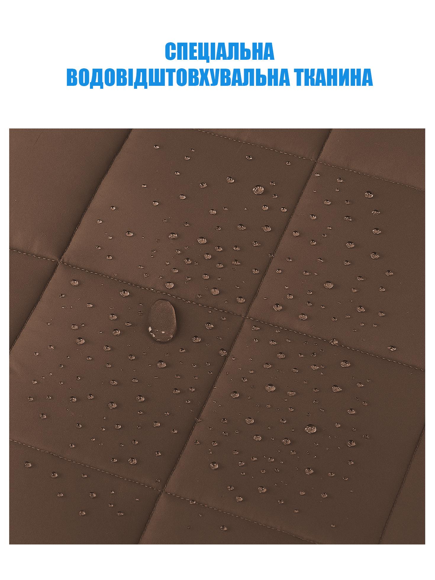 Штори теплозахисні на магнітах P 120x210 см Коричневий (117652531в) - фото 6