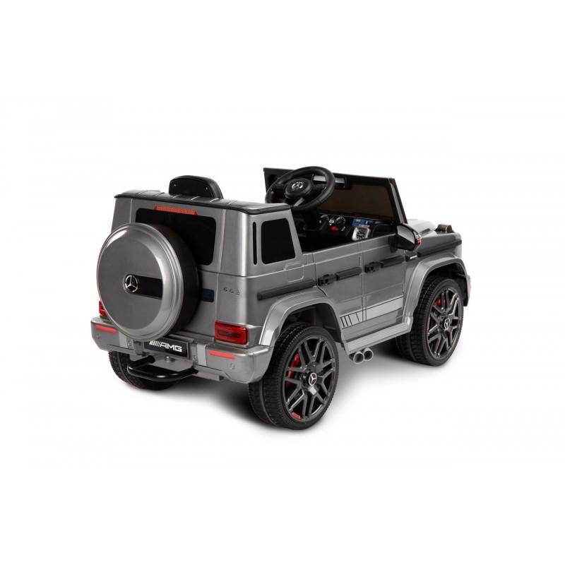 Электромобиль детский Caretero Mercedes Benz G63 AMG 2 мотора по 35 W пульт ДУ Silver (387239) - фото 4