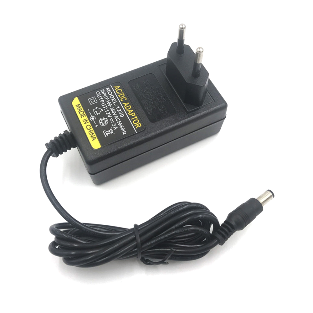 Адаптер живлення імпульсний VOLTRONIC RSJ-1230 для світлодіодних стрічок та відеоспостереження 12 В 3 А 36 Вт (24371)