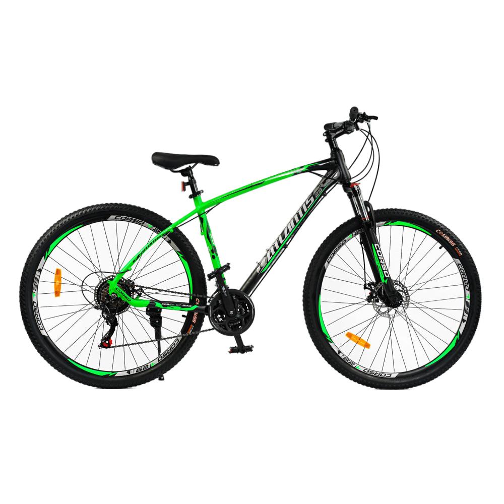 Велоcипед спортивный Corso Atlantis 29" рама алюминиевая 19’’ 21 скорость Green/Black (127156)