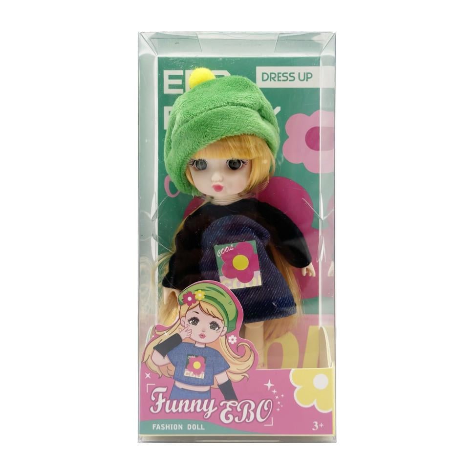 Лялька шарнірна для дівчаток Funny EBO DH2368B 15 см Green (2990430913)
