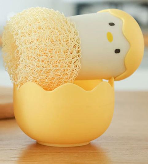 Набор мочалок для мытья посуды с держателем Курча 12675 5 пр. Желтый (4572513) - фото 6 Набор мочалок для мытья посуды с держателем Курча 12675 5 пр. Желтый (4572513) - фото 6