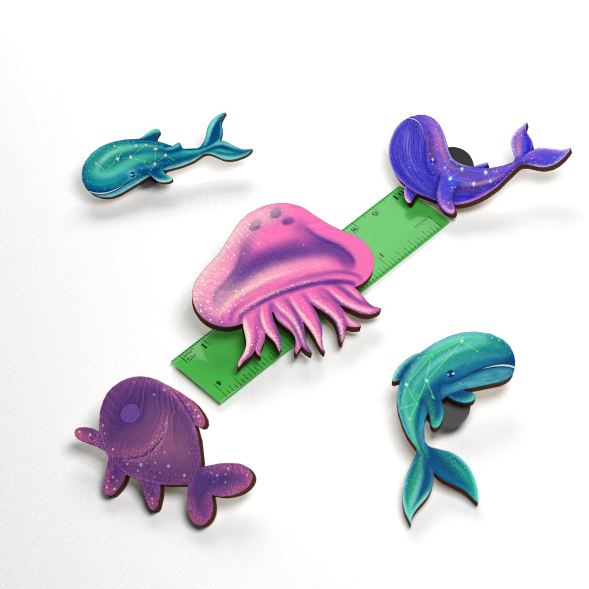 Набор значков Lex Altern Морсая фауна/подводный мир из дерева 5 шт. - фото 2 Набор значков Lex Altern Морсая фауна/подводный мир из дерева 5 шт. - фото 2