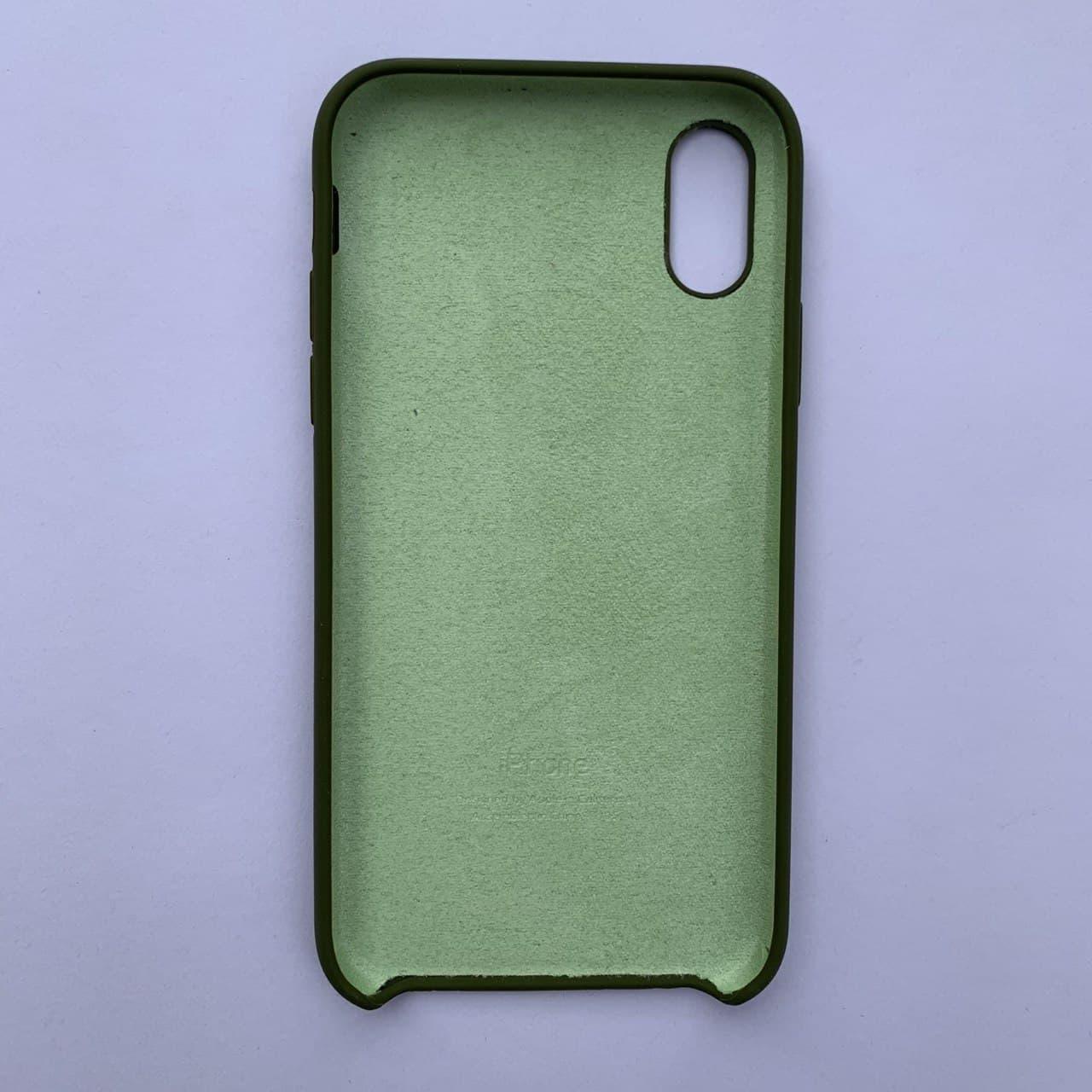 Чехол Silicone Case для Apple iPhone X, XS Pinery Green - фото 2