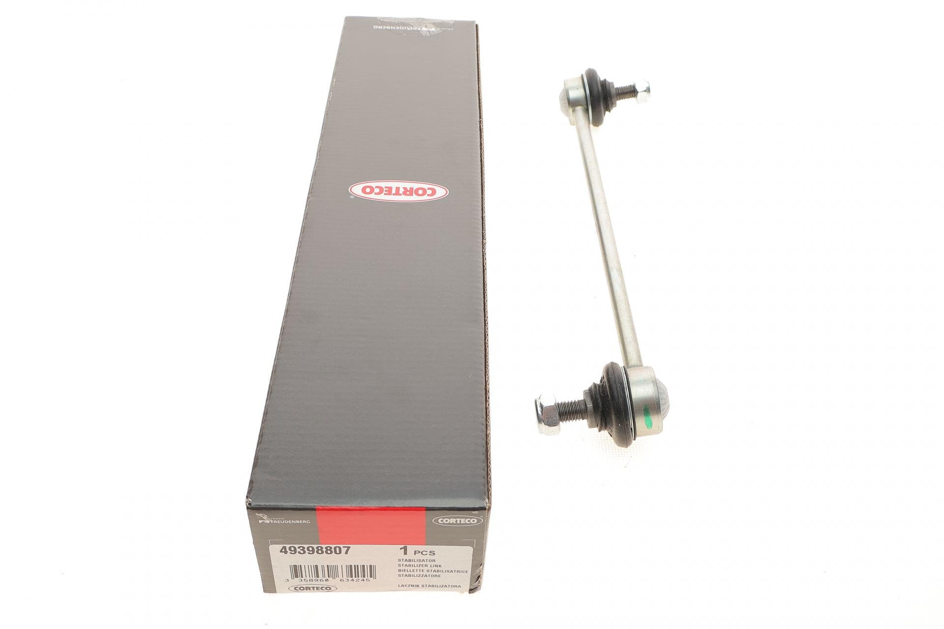 Тяга стабилизатора переднего CORTECO Skoda Fabia 99-/Roomster 06-15/Rapid 12-/VW Polo 01- (49398807)