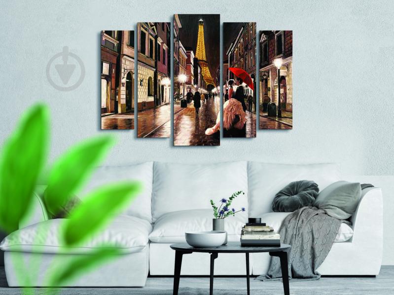 Модульна картина Poster-land Закохані Місто Париж Art-251_5 ( 80х118см )