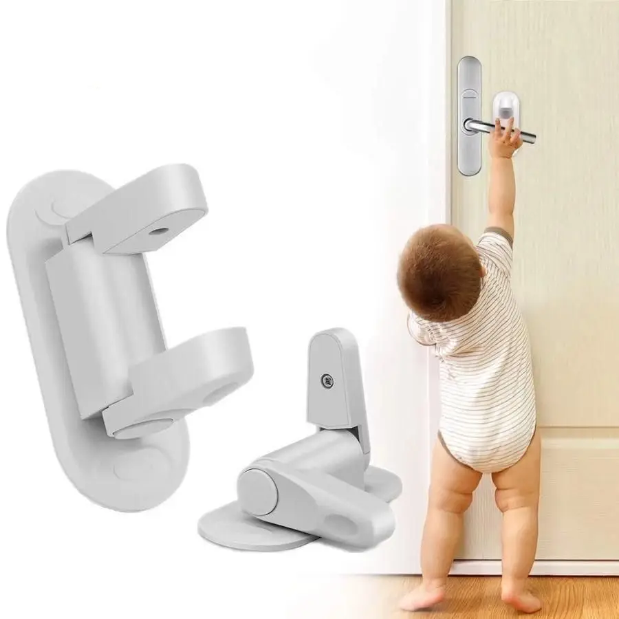 Засувка блокіратор ручок BingoKid Door Lever Lock дитячий - фото 4