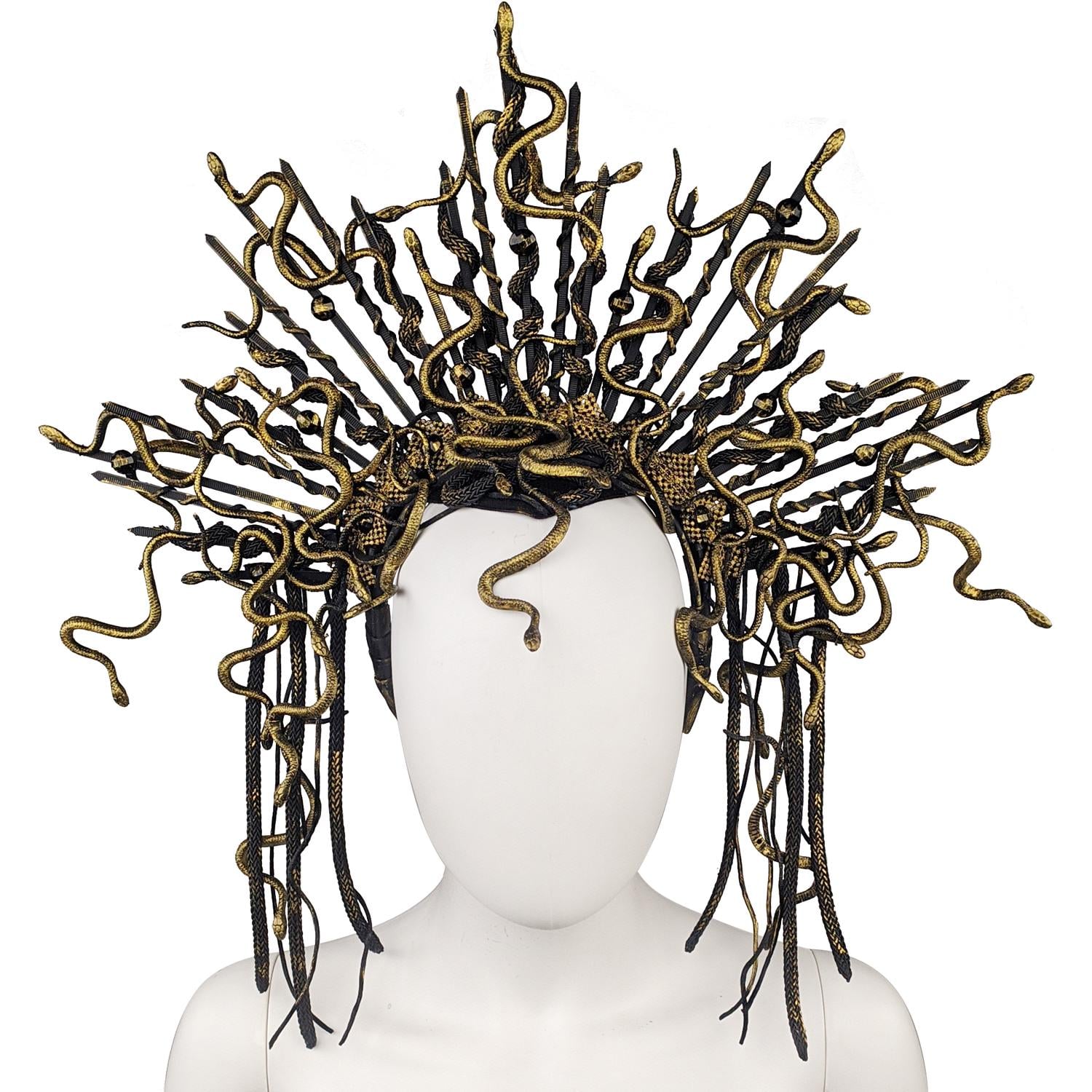 Обруч Медуза Горгона Seta Decor 21-601BLK-GL