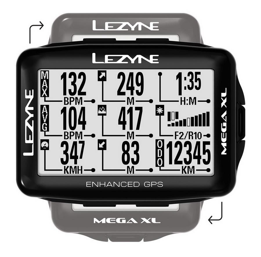 Велосипедний комп'ютер Lezyne Mega XL GPS Smart Loaded Чорний (78728) - фото 4