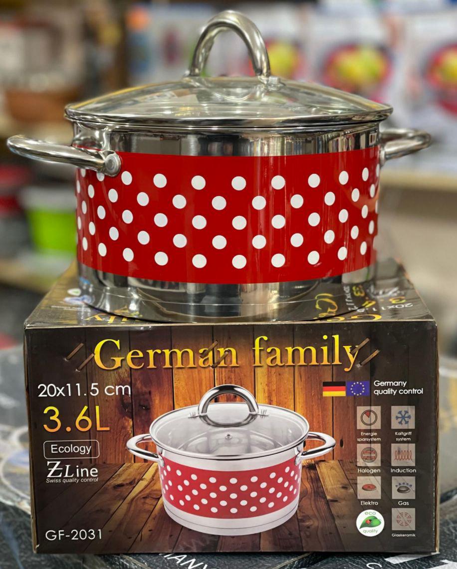Каструля з товстим дном German Family GF-2031 з нержавіючої сталі 3,6 л (GF-2031) - фото 6 Каструля з товстим дном German Family GF-2031 з нержавіючої сталі 3,6 л (GF-2031) - фото 6