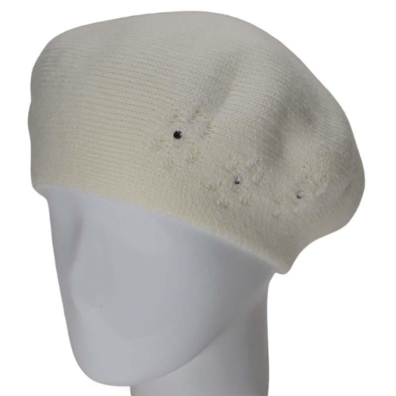 Берет женский Lirus Магна двойной полушерстяной Молочный (119062)