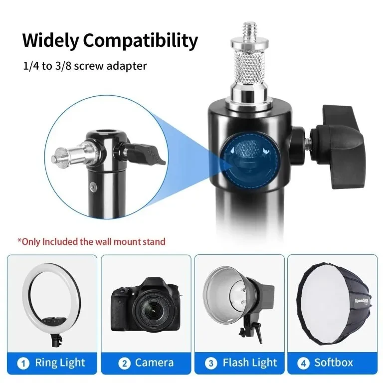 Кронштейн-кріплення настінний розсувний Selens J1000 для студійного обладнання 53-100 см (2820024215) - фото 8 Кронштейн-кріплення настінний розсувний Selens J1000 для студійного обладнання 53-100 см (2820024215) - фото 8