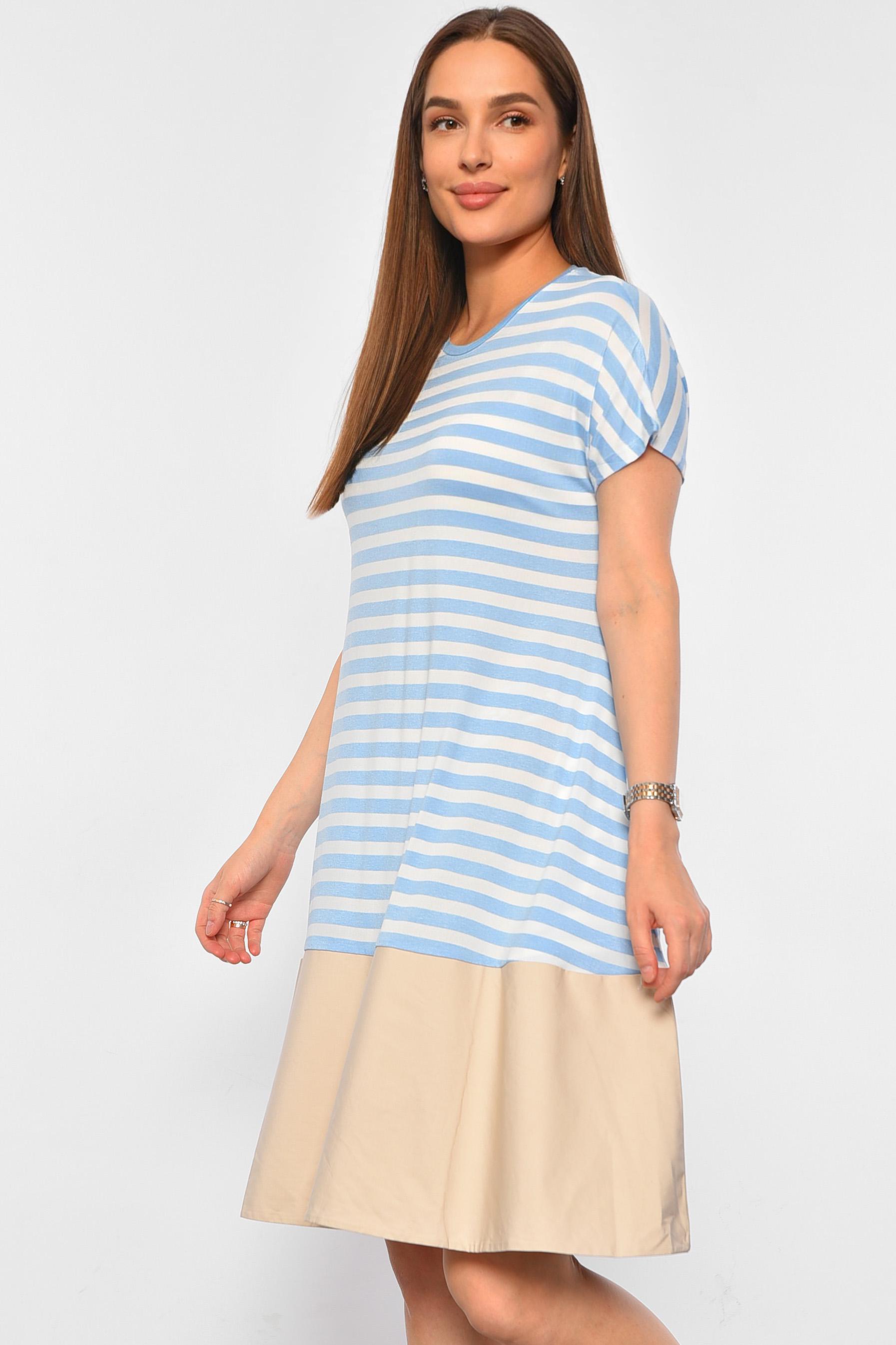 Платье женское р. 46 Голубой (187962) - фото 2 Платье женское р. 46 Голубой (187962) - фото 2