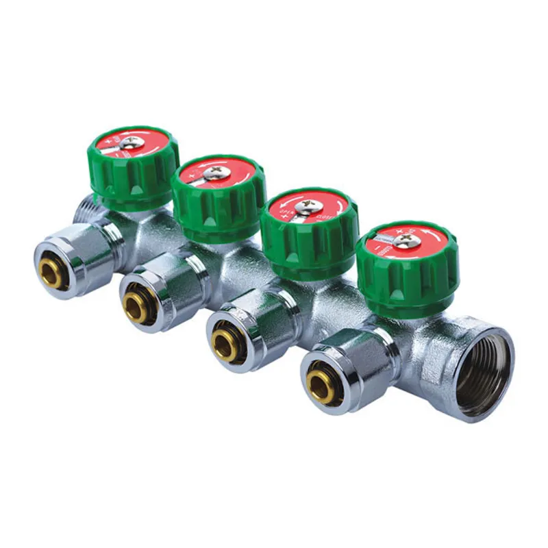 Коллектор вентильный KOER KR.1121-4 с фитингом 3/4" 4 Ways (KR2652)