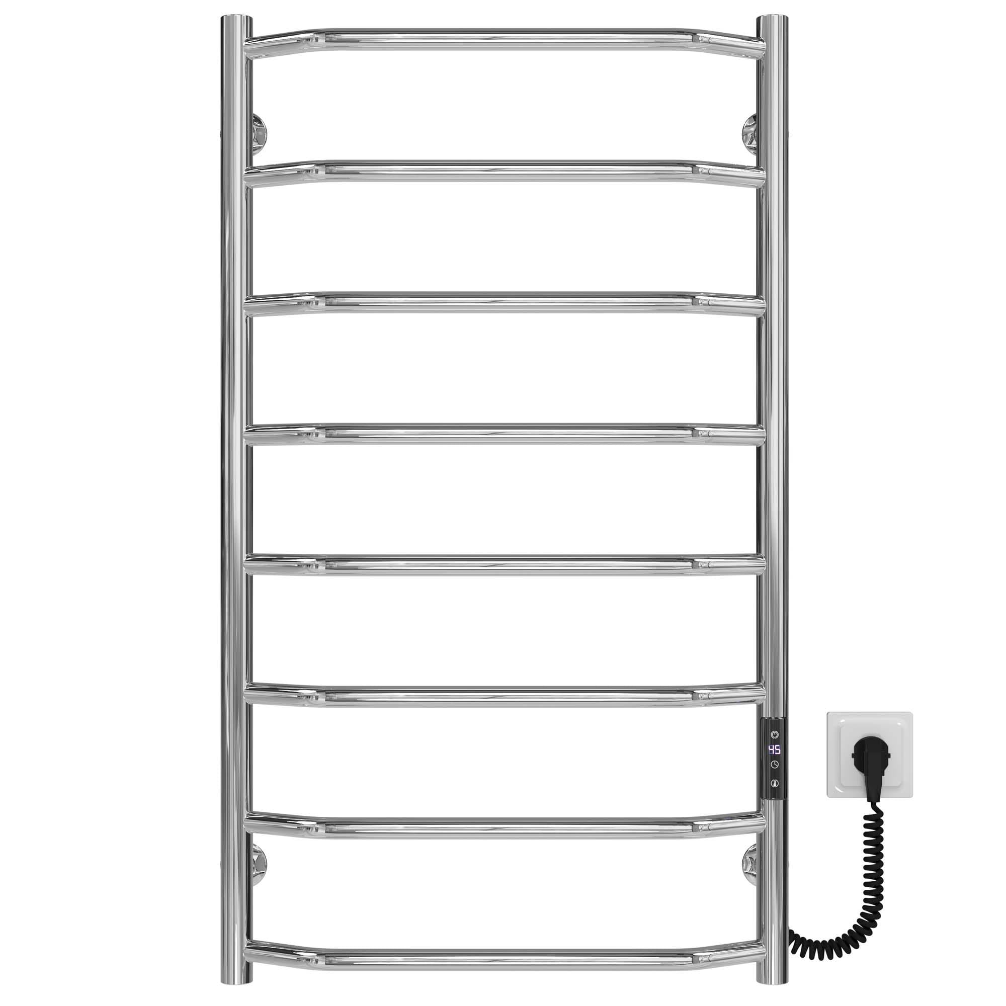 Полотенцесушитель электрический Deffi Трапеция П8 JD03 правое подключение нержавеющая сталь 500х900 мм Хром (C.TR.90.50.8.E.C.R.1)