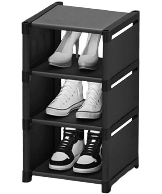 Полка для обуви Stenson R9735 27х26х56 см Черный (25815259)