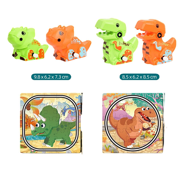 Пазли Dino Puzzle Tracks Combo 2в1 Трицератопс та Тиранозавр (2462835807) - фото 3 Пазли Dino Puzzle Tracks Combo 2в1 Трицератопс та Тиранозавр (2462835807) - фото 3