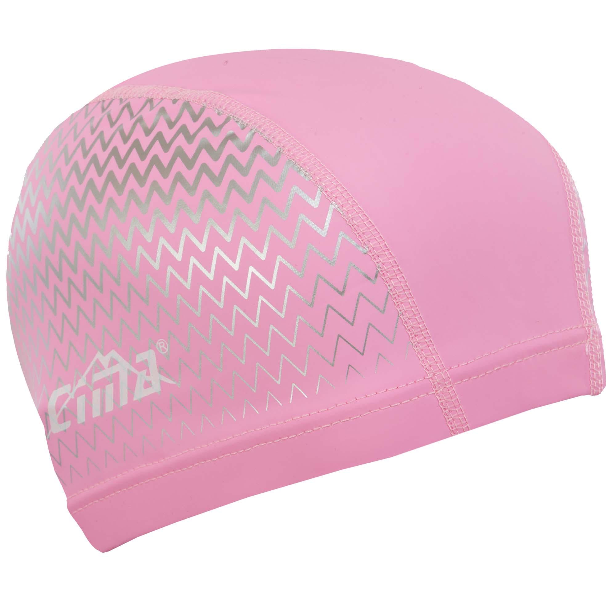 Шапочка для плавання CIMA PL-2990 текстильна з покриттям PU Рожевий (34087737)