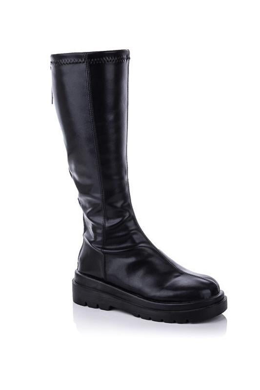 Чоботи демісезонні високі жіночі однотонні Носи Своє р. 36 Чорний (15404)