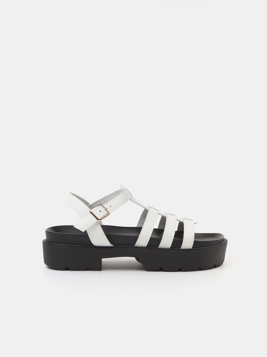 Сандалі Sinsay р. 39 Чорно-білий (9854239) - фото 2 Сандалі Sinsay р. 39 Чорно-білий (9854239) - фото 2