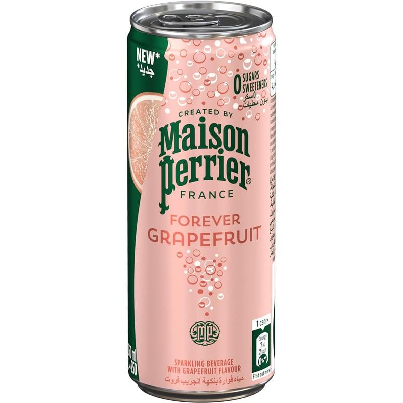 Вода минеральная со вкусом грейпфрута Maison Perrier Forever Grapefruit 10 шт. х 0,25 л без сахара (18192)
