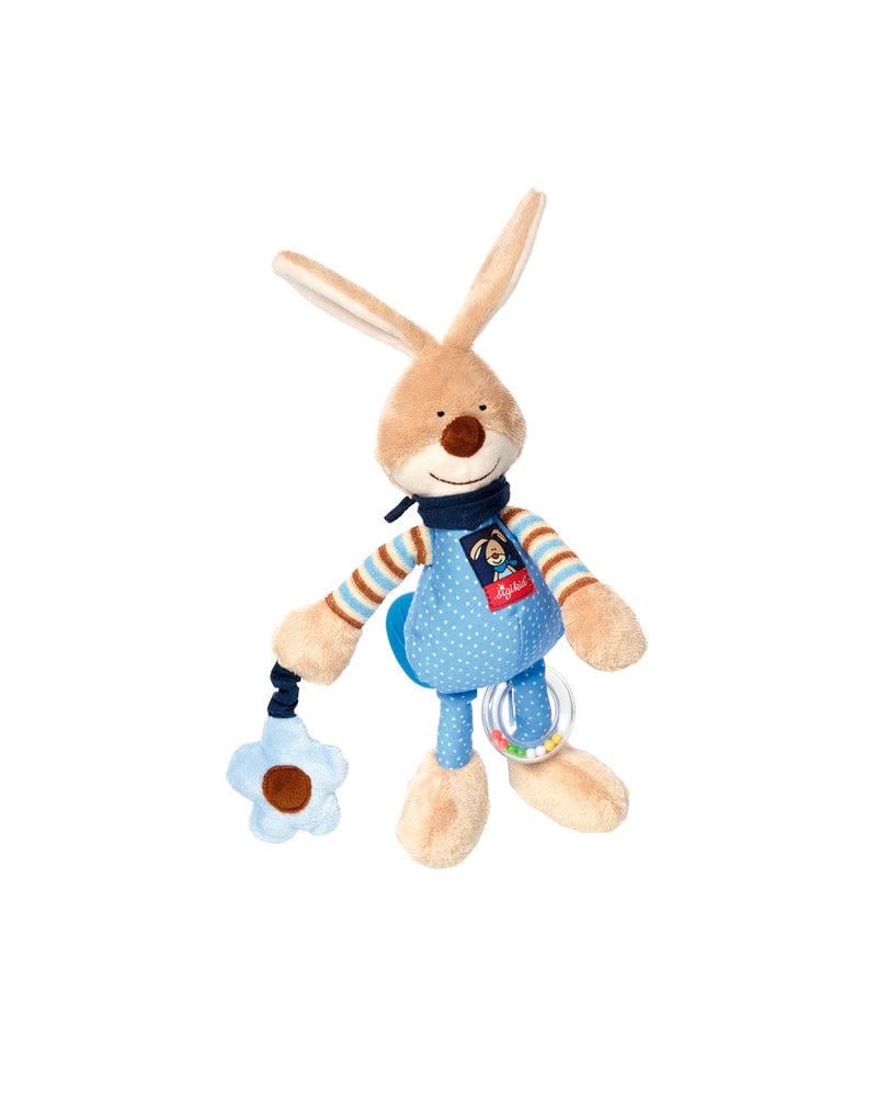 Мягкая игрушка sigikid Samuel Bunny Заяц 38676SK с погремкой и прорезывателем 27 см Разноцветный (36293434)