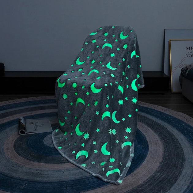 Плед Magic Blanket плюшевый 100x150 см Серый (32407478)