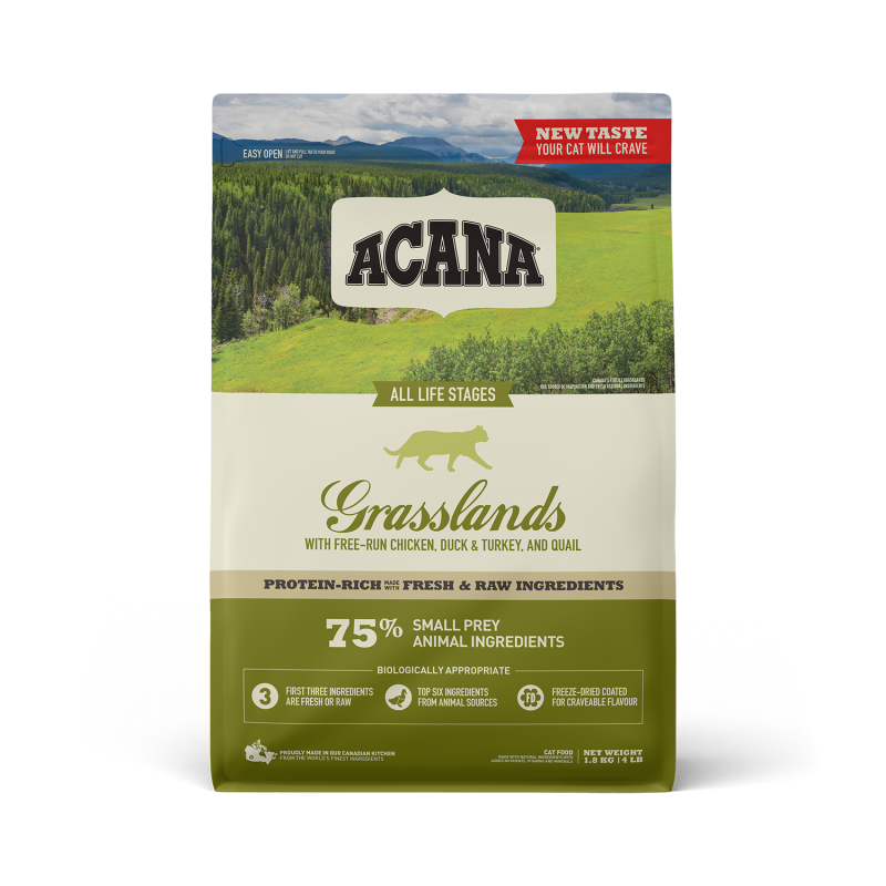 Корм сухой для кошек всех пород Acana Grasslands Cat 1,8 кг (27733006)