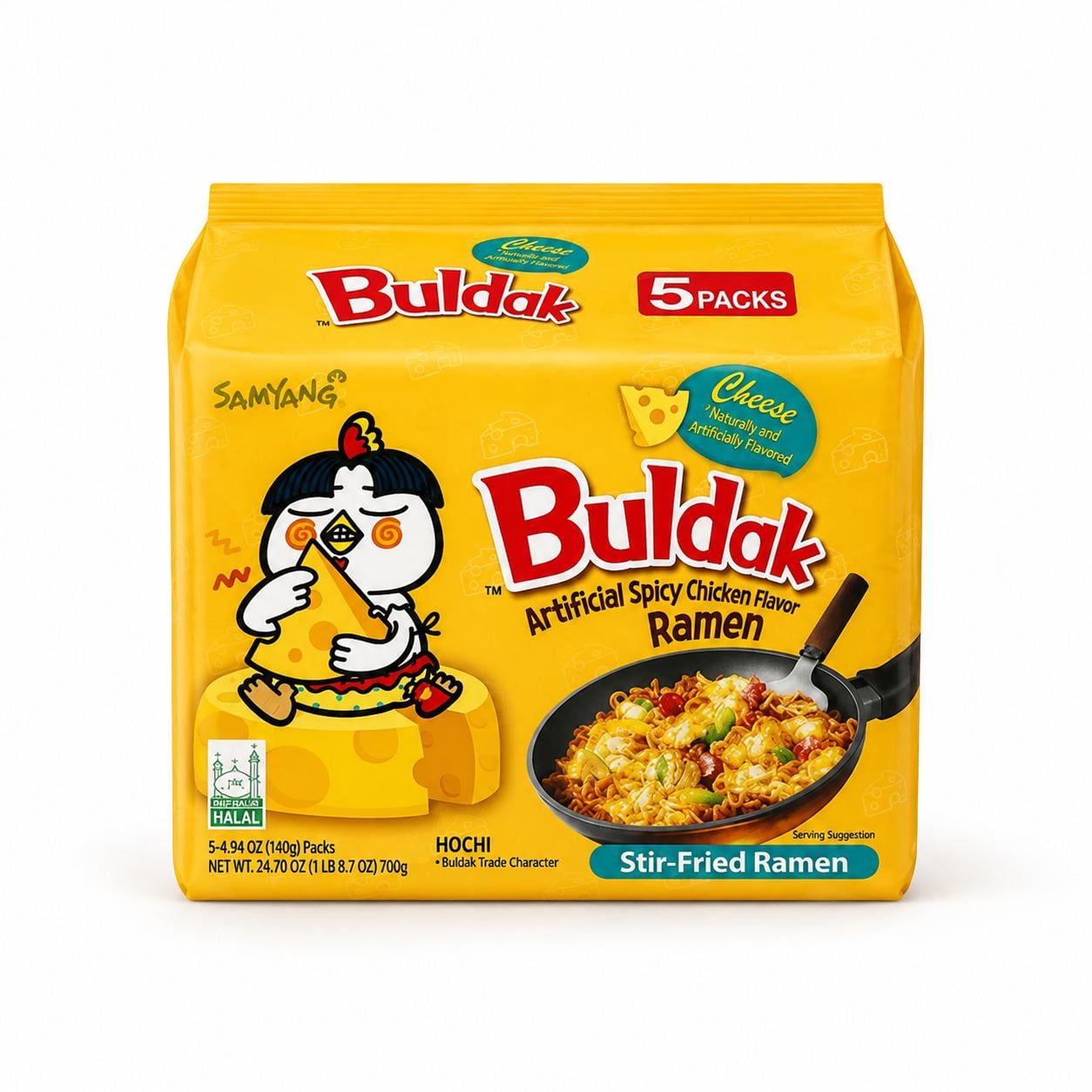 Локшина рамен Samyang Buldak Hot Chicken Ramen Cheese 5 шт.