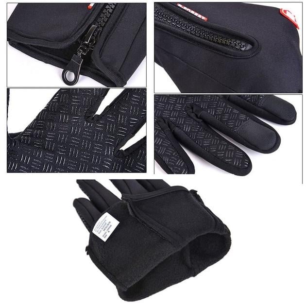 Перчатки зимние ветрозащитные Winds stopper сенсорные Черный (2746755850) - фото 5 Перчатки зимние ветрозащитные Winds stopper сенсорные Черный (2746755850) - фото 5