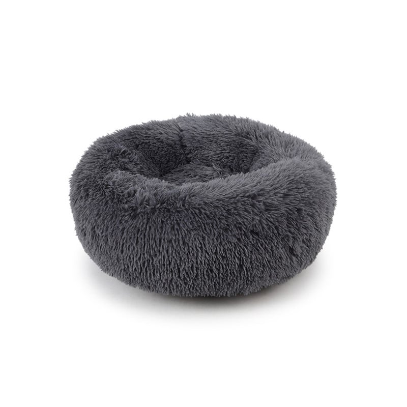 Подушка-лежак Taotaopets 552201 M для котов и собак круглый Dark Grey