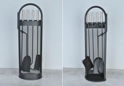 Набор каминных аксессуаров из стали 5в1 Серый - фото 11 Набор каминных аксессуаров из стали 5в1 Серый - фото 11