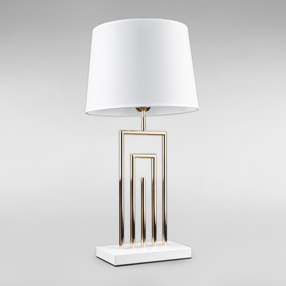 Лампа настольная с абажуром Light House DL-18873/1T Золотой/Белый