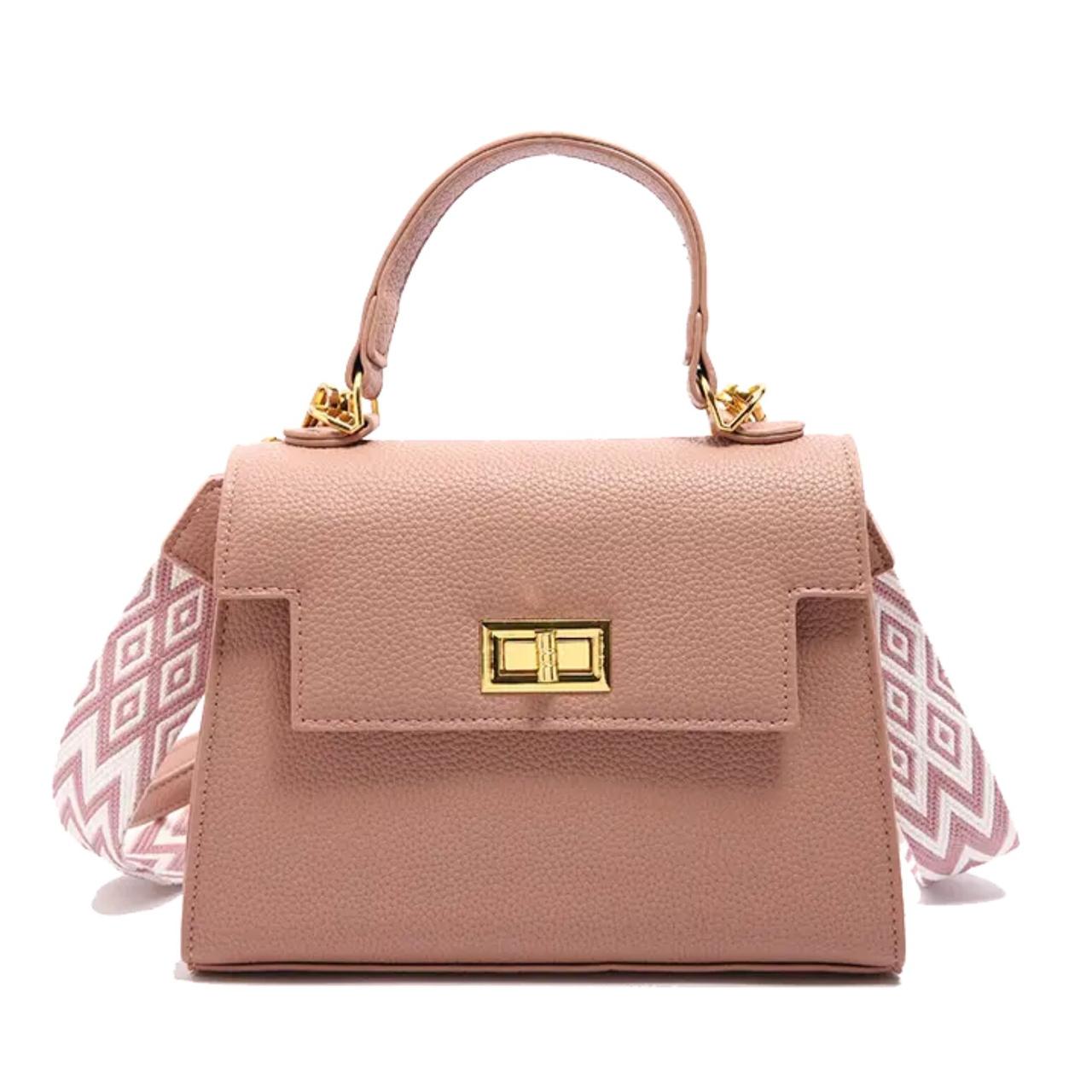 Жіноча сумка Lorian на блискавці з плечовим ременем в комплекті Рожевий (LR 2213 ROSE) - фото 1 Жіноча сумка Lorian на блискавці з плечовим ременем в комплекті Рожевий (LR 2213 ROSE) - фото 1